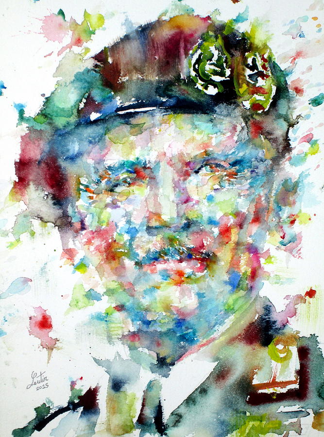 Portrait Painting - BERNARD MONTGOMERY - watercolor portrait by Fabrizio Cassetta
