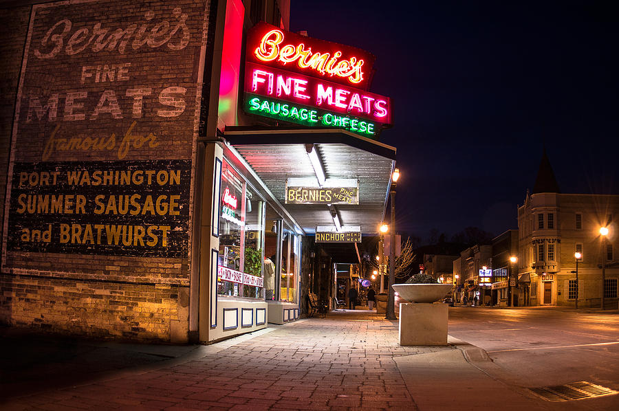 Bernies Fine Meats Signage Photograph by James  Meyer