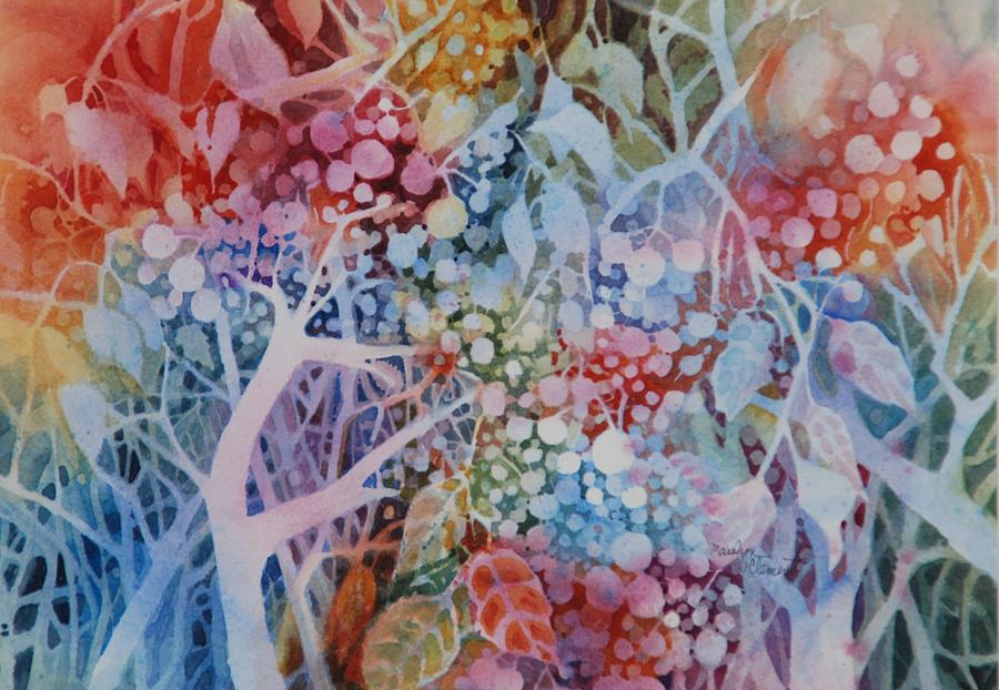Berries Alive Painting by Marilyn  Clement