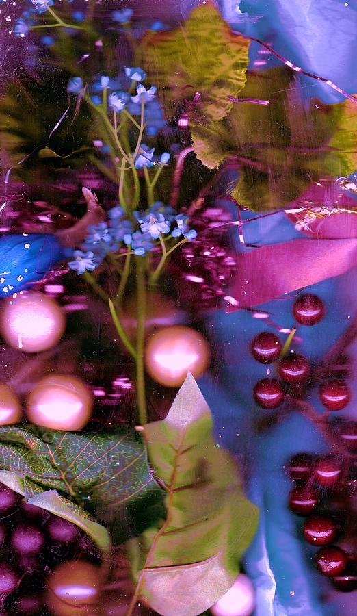 Purple Mixed Media - Berries and More by Anne-Elizabeth Whiteway