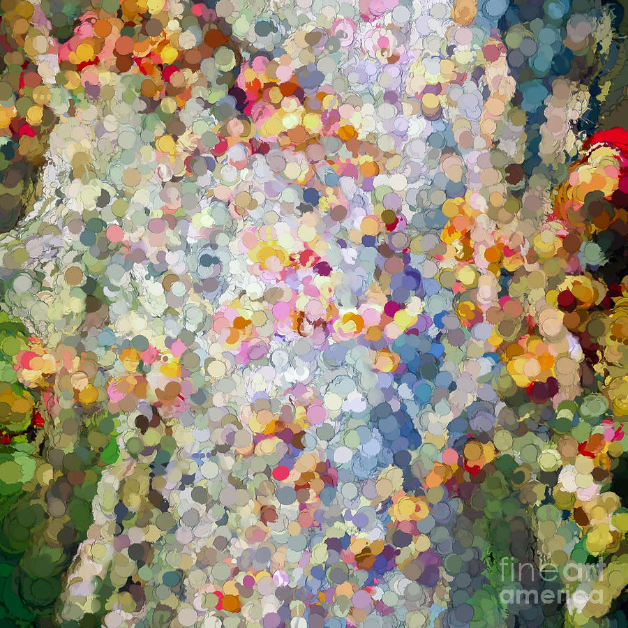 Berries Around The Tree - Abstract Art Photograph by Kerri Farley