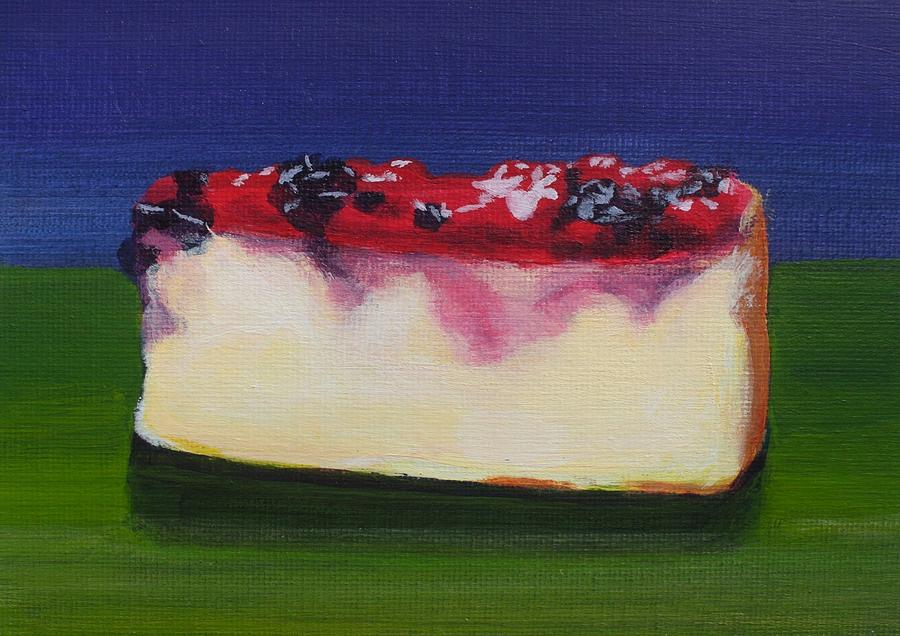 Cake Painting - Berry Cheesecake by Sarah Vandenbusch
