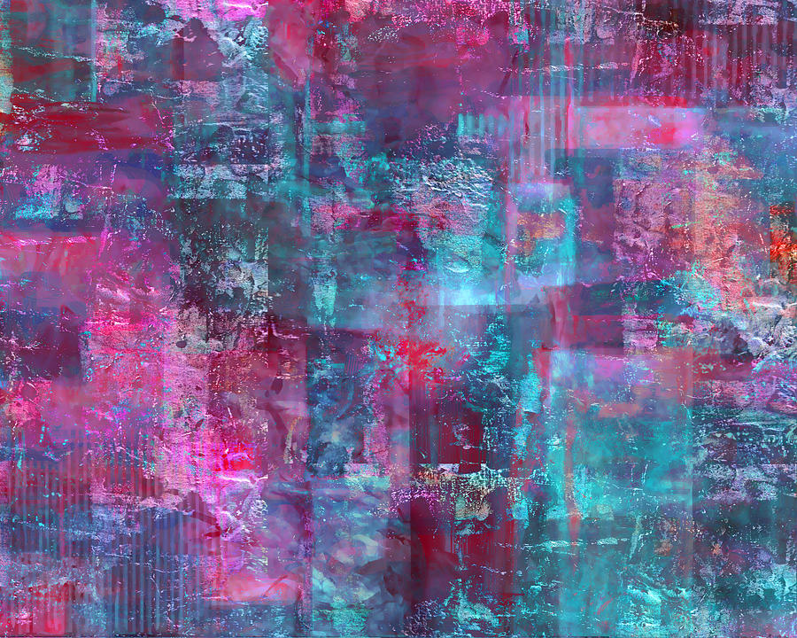 Berry Pink Purple And Blue Abstract Painting By Lee Ann Asch   Berry Pink Purple And Blue Abstract Lee Ann Asch 