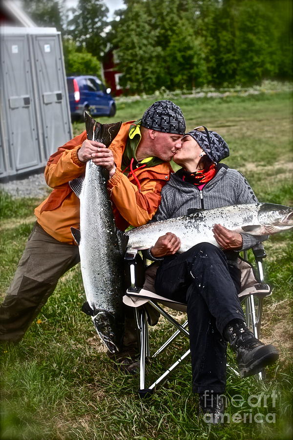 Portrait Photograph - Besame mucho . Salmon Love Story. by  Andrzej Goszcz 