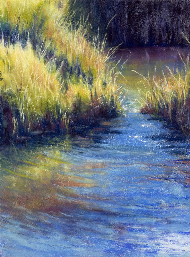 Beside Still Water Painting by Marjie Eakin-Petty