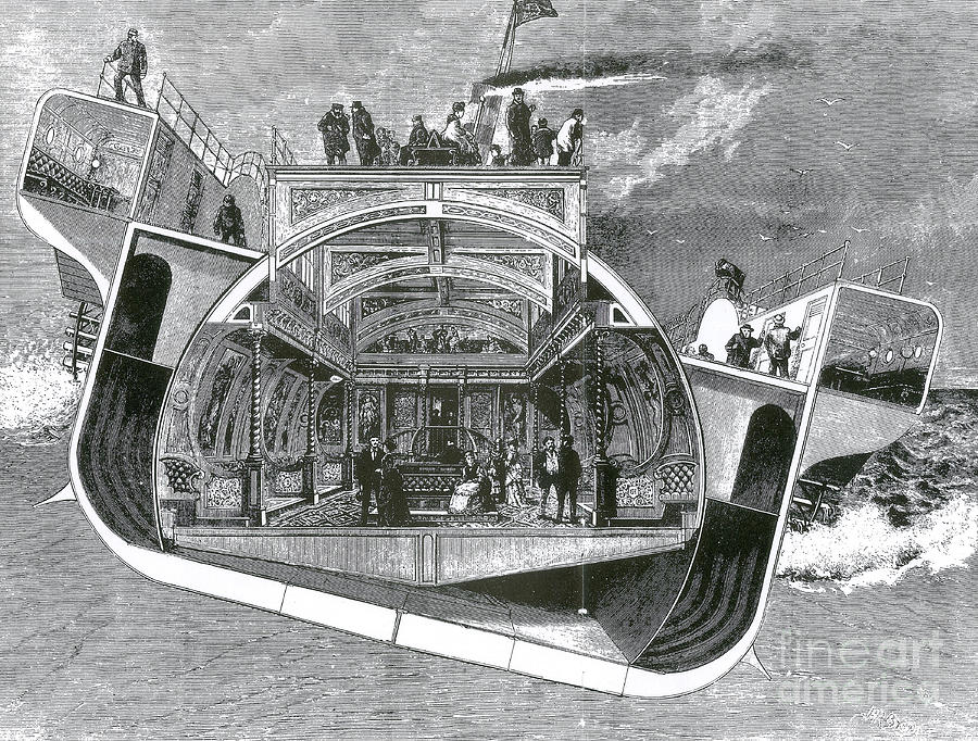 Bessemer Saloon Steamer, 1874 Photograph by Science Source