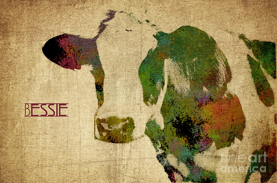 Bessie And The Watercolor Effect Digital Art by Paulette B Wright