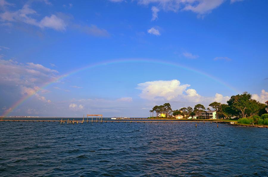Best Complete Rainbow over Santa Rosa Sound1 Photograph by Jeff at JSJ Photography