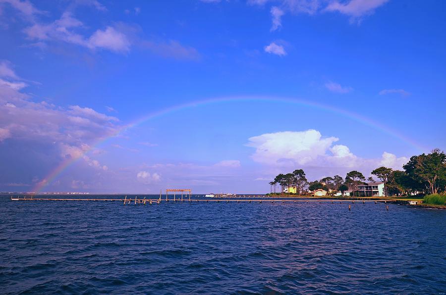 Best Complete Rainbow over Santa Rosa Sound2 Photograph by Jeff at JSJ Photography