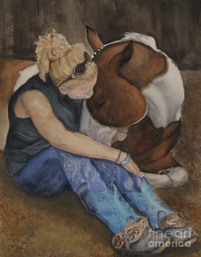 Boot Painting - Best Friends by Alice Brunner