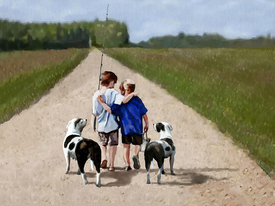 Best Friends Forever Painting by Jann Paxton