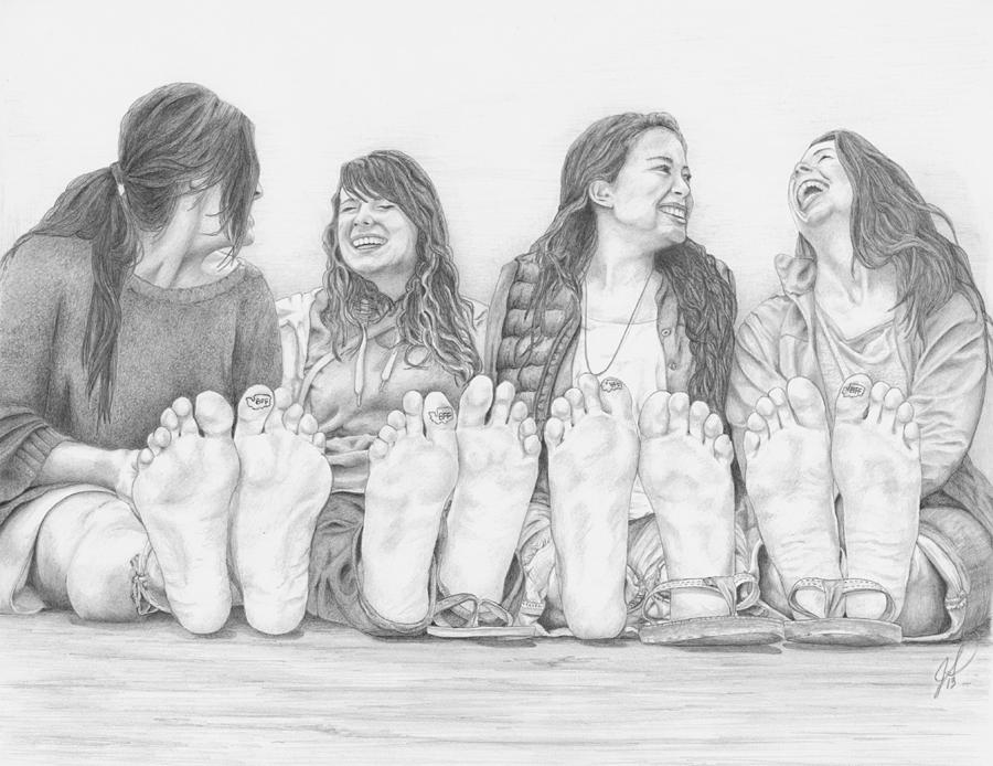 Best Friends Forever Drawing by Julie Senf