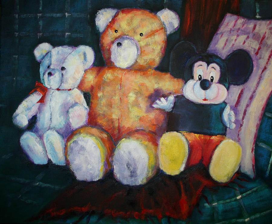 Best Friends Forever Toys Painting by Carol Jo Smidt