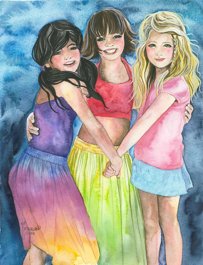 Best Friends Painting by Kim Whitton