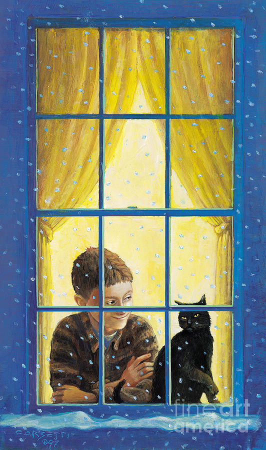 Cat Painting - Best Friends by Robert Corsetti