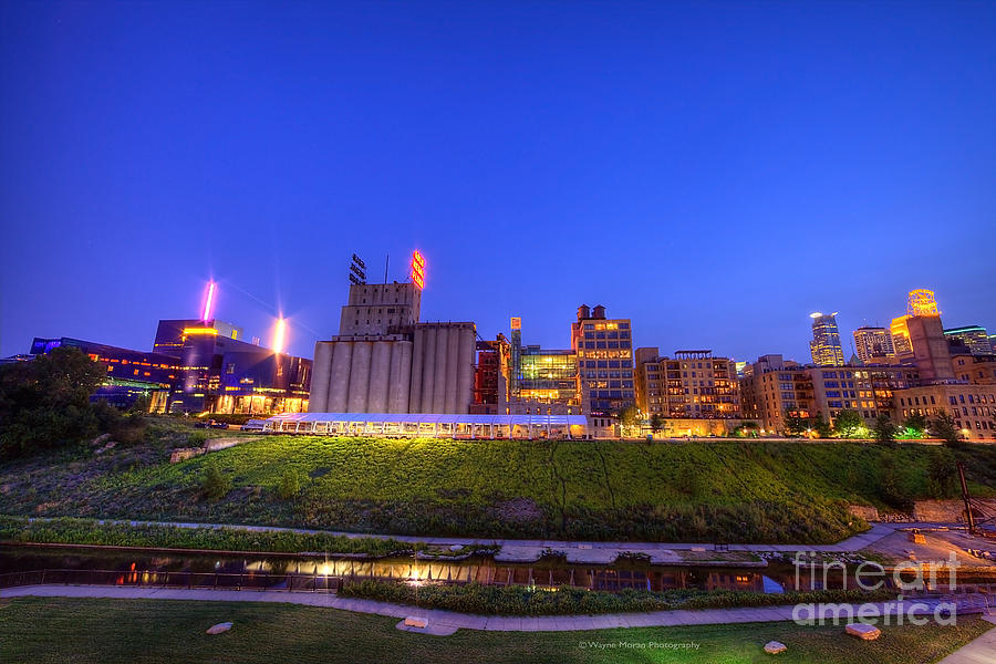 Best Minneapolis Skyline at Night Blue Hour Photograph by Wayne Moran