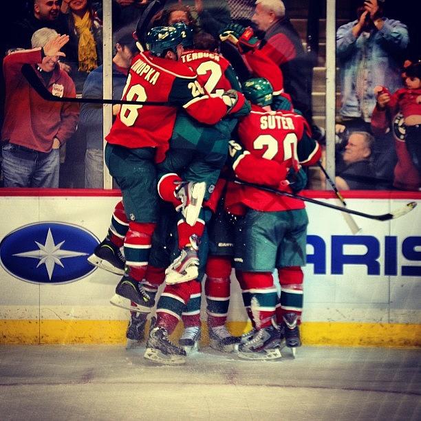 Best Moment Of The Whole Hockey Game! Photograph by Betsy B