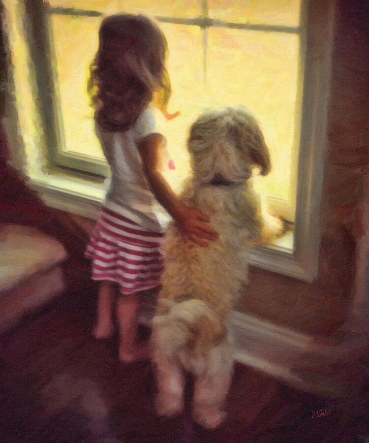 Dog Painting - Best of Friends by Dean Wittle
