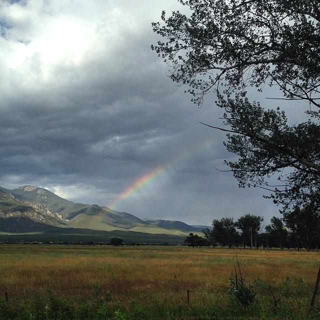 Summer Photograph - Best Rainbow I Have Ever Seen #rainbow by Caleb Kast