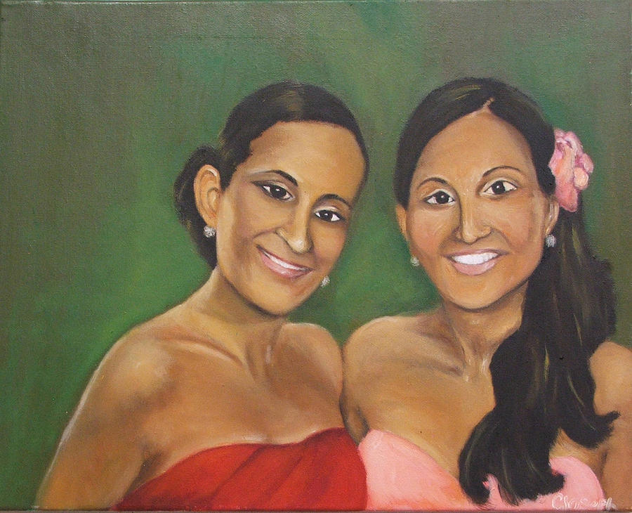 People Painting - Bestfriend by Carmel Joseph