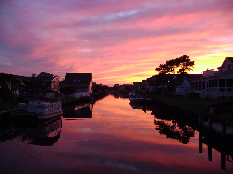 Bethany Beach Sunset Photograph by Chris Montcalmo