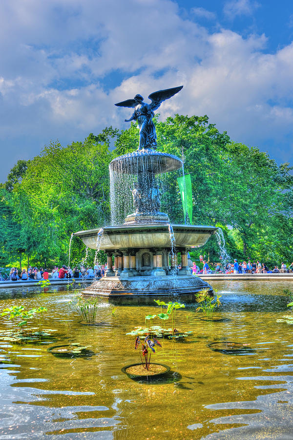 Central Park Photograph - Bethesda Fountain Angel Profile by Randy Aveille