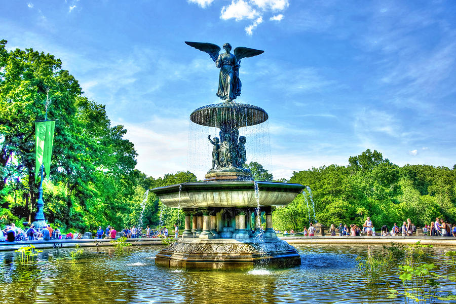 Central Park Photograph - Bethesda Fountain at Central Park by Randy Aveille
