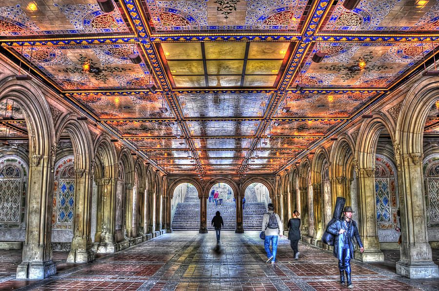 Central Park Photograph - Bethesda Terrace Lower Passage by Randy Aveille