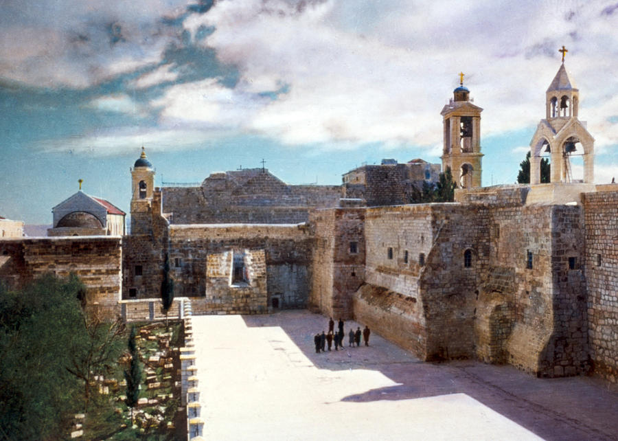 Vintage Photograph - Bethlehem 1950 by Munir Alawi