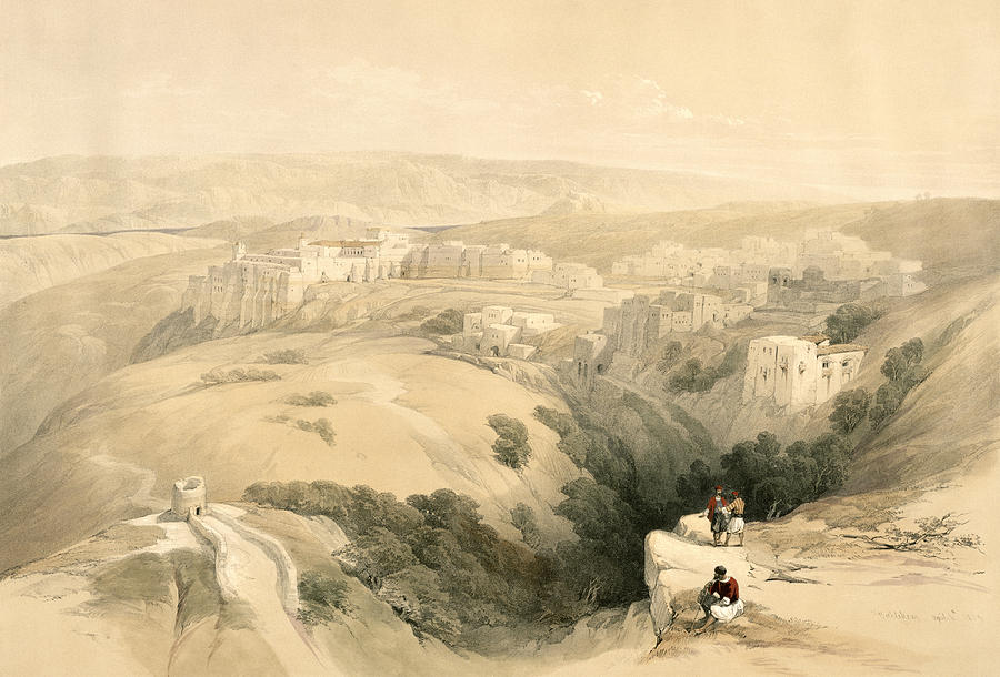 Bethlehem, April 6th 1839, Plate 85 Drawing by David Roberts Fine Art
