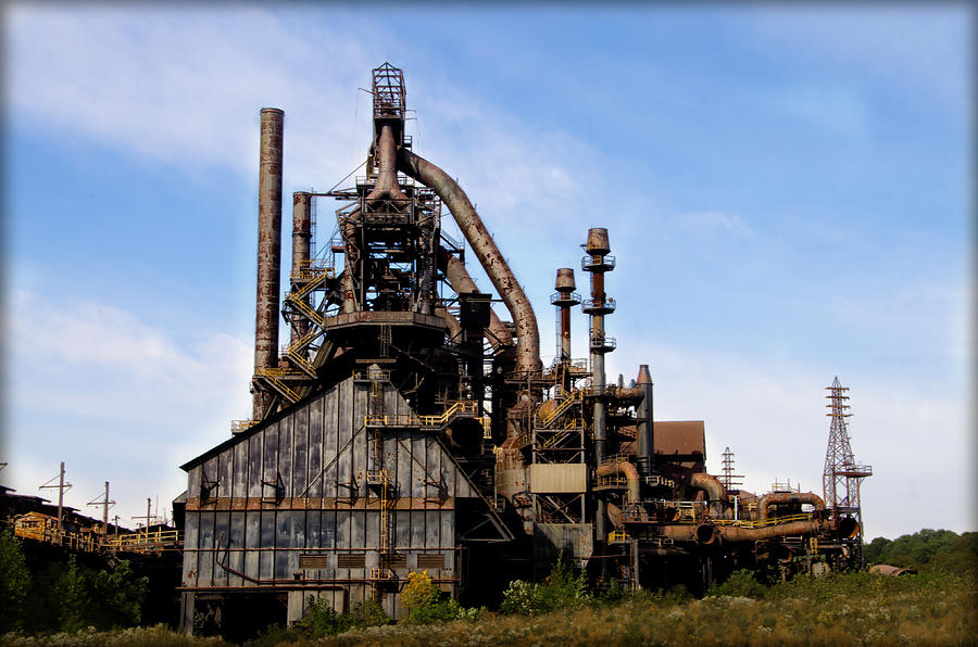Bethlehem Steel Mill Photograph by Bill Cannon