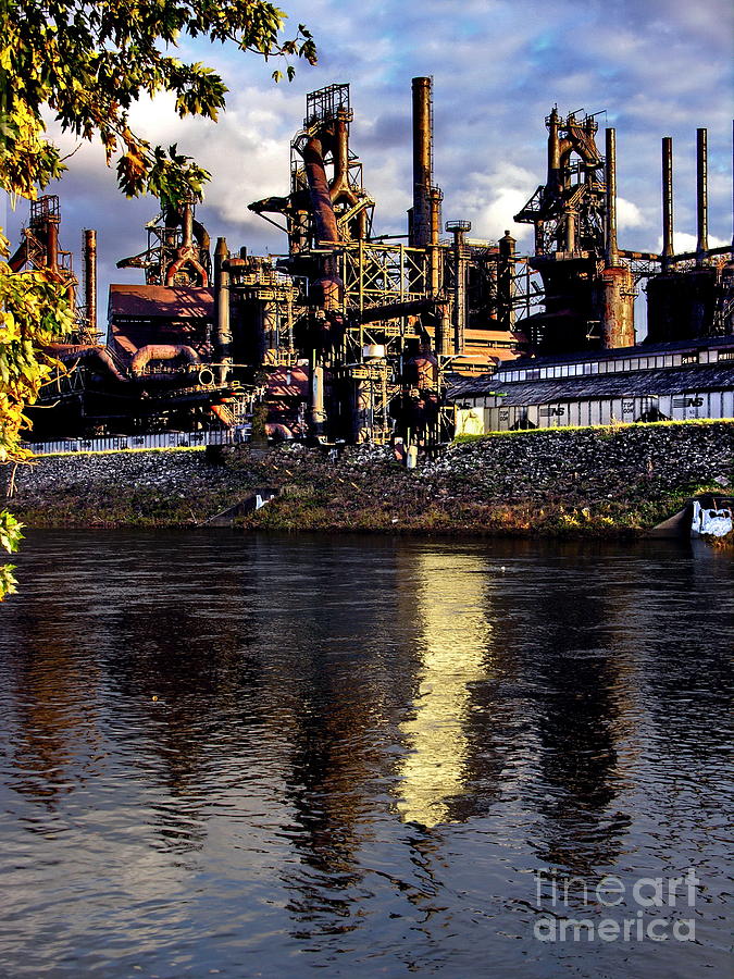 Bethlehem Steel Reflections Two Photograph by Jacqueline M Lewis