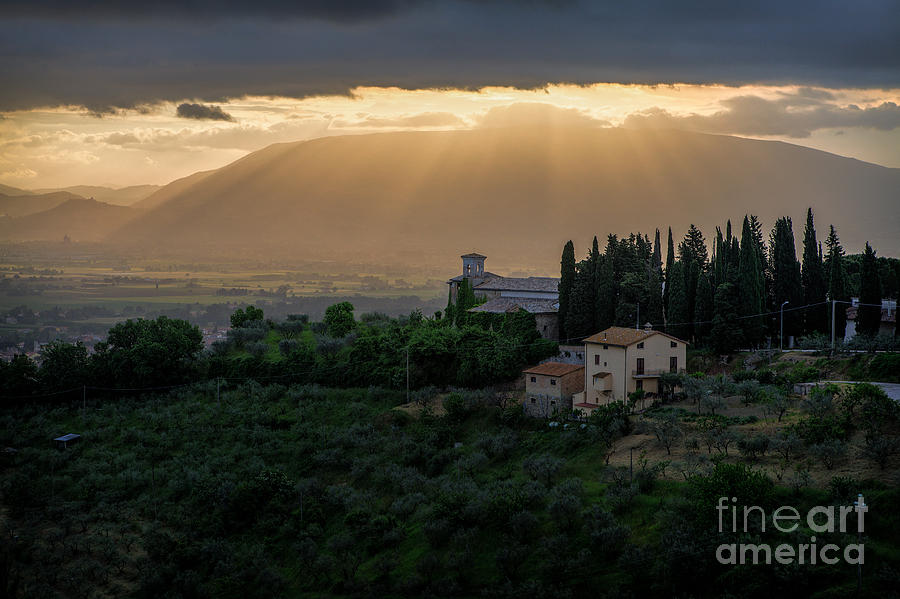 Italy Photograph - Bettona Sunrise by George Garbeck