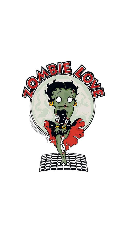 Betty Boop - Breezy Zombie Love Digital Art by Brand A