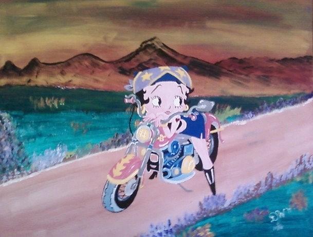 Mountain Painting - Betty Boop by Dominic Whatley