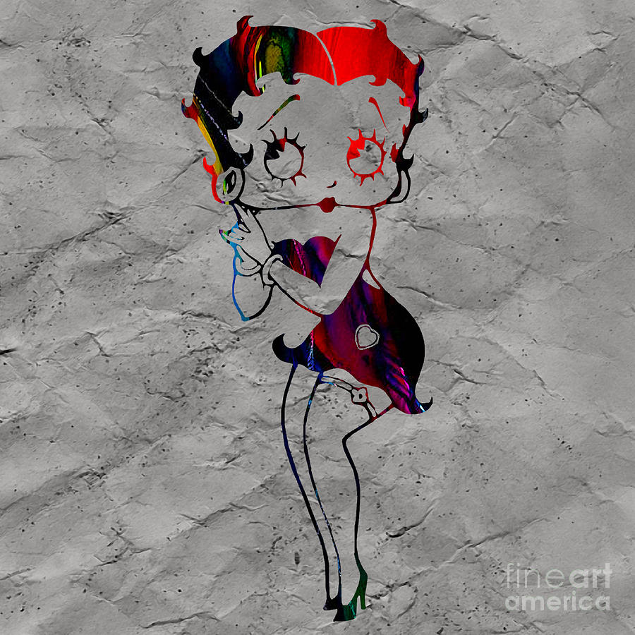 Betty Boop Mixed Media by Marvin Blaine