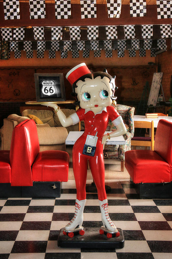 Betty Boop on Route 66 Photograph by Lori Deiter