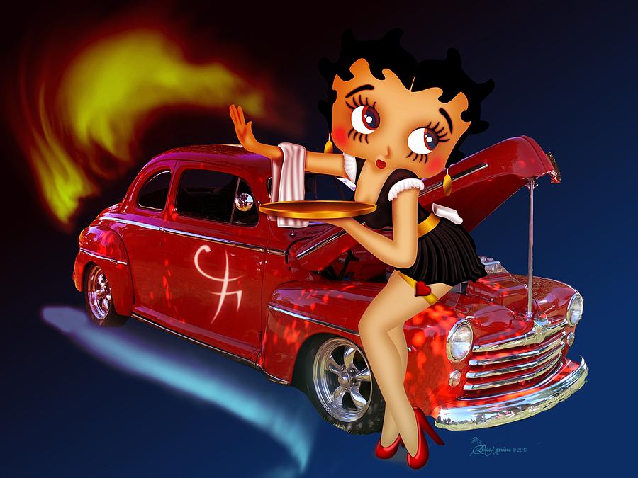 Betty Photograph - Betty Boop Service1-featued in Comfortable Art Group by Ericamaxine Price