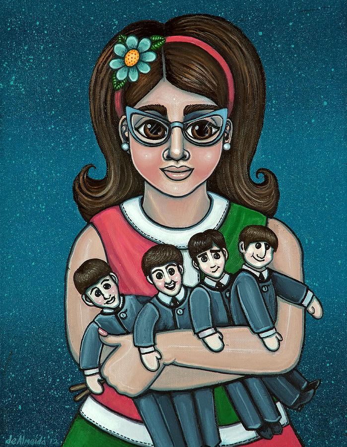 1960 Painting - Betty Jeans BEATLES by Victoria De Almeida 1960 Painting - Betty Jeans BEATLES by Victoria De Almeida