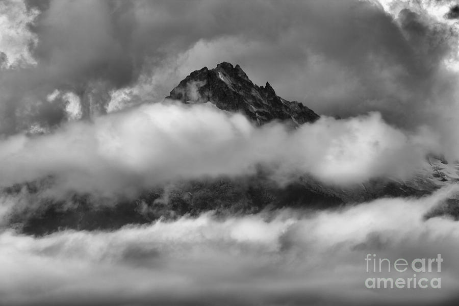 Black And White Photograph - Between Cloud Layers by Adam Jewell