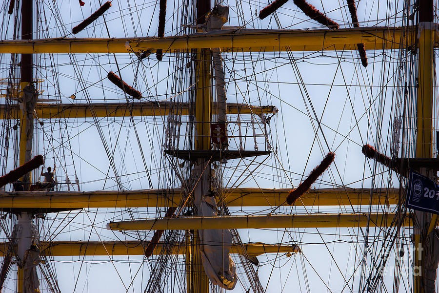Between Masts And Ropes Photograph