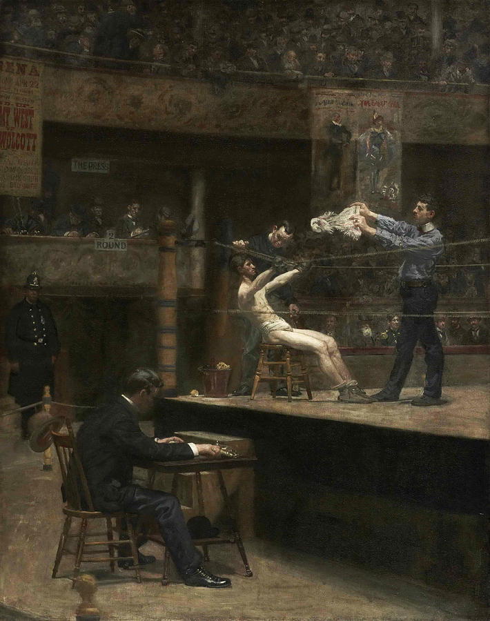 Between Rounds Painting by Thomas Eakins