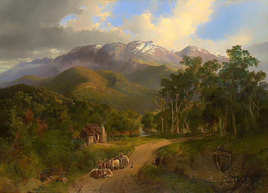 Vintage Painting - The Buffalo Ranges by Mountain Dreams