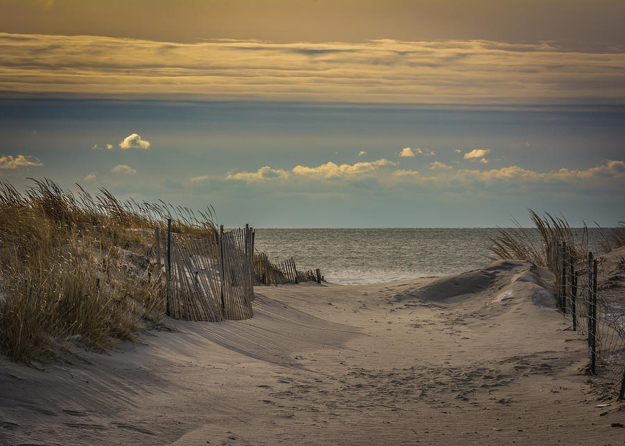 Winter Photograph - Between the Dunes by Andrew  Craig