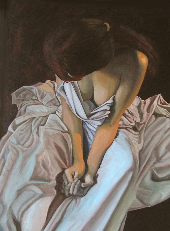 Between the sheets Painting by Thu Nguyen