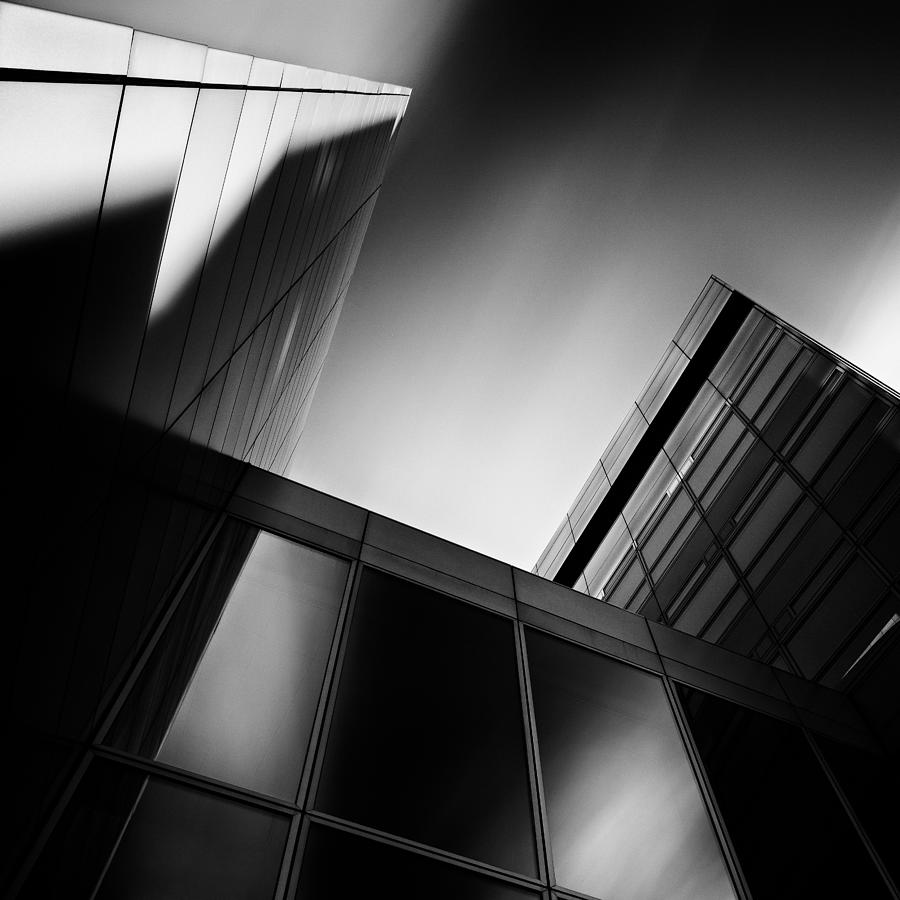 Architecture Photograph - Between Towers by Dave Bowman