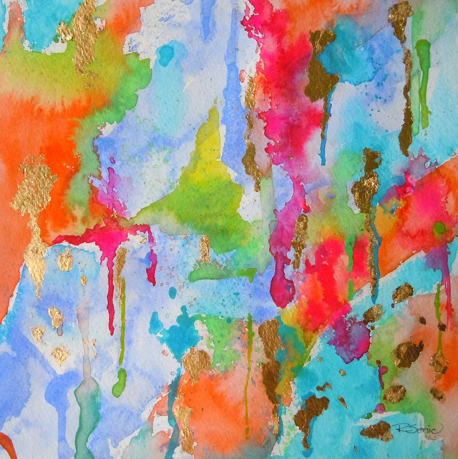 Abstract Painting - Beuacoup de Couleurs by Roleen  Senic
