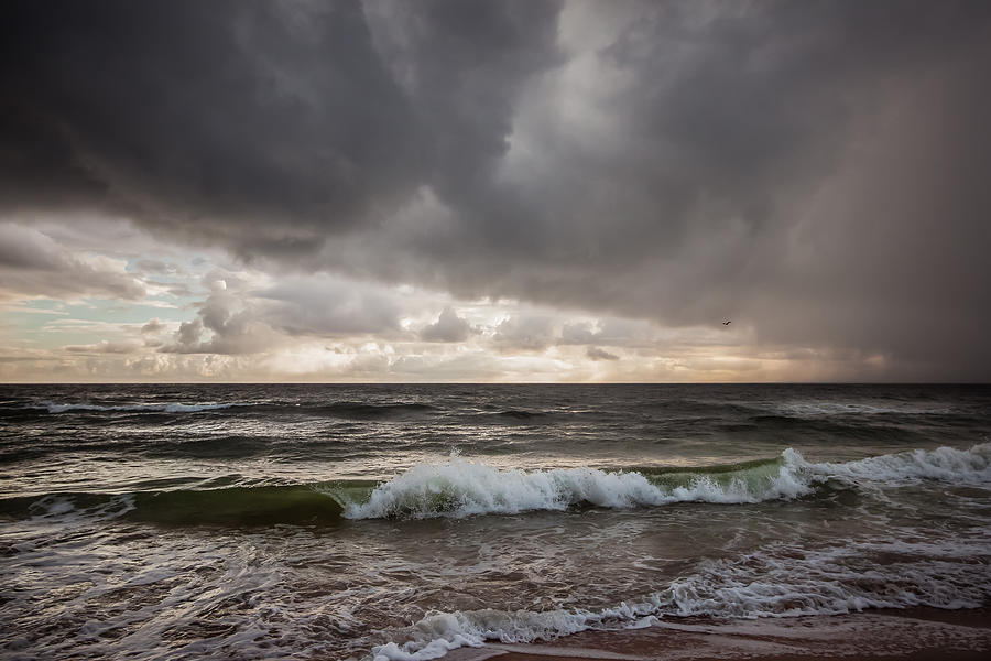 Beach Photograph - Beverly Beach Storm by Maria Robinson
