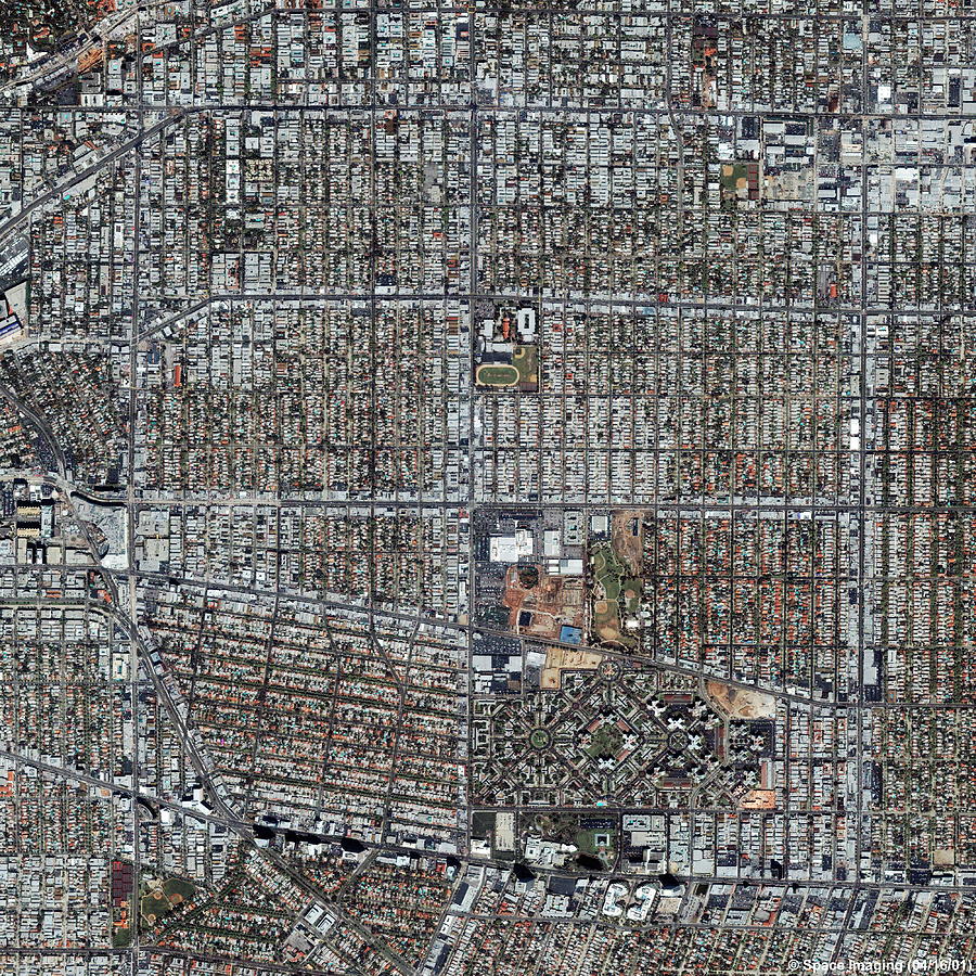 Beverly Hills Photograph by Geoeye/science Photo Library