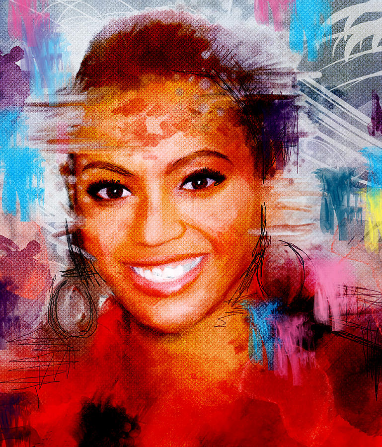 Beyonce  Painting by Bogdan Floridana Oana